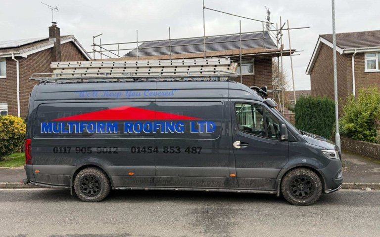 New roof with new tikes in thornbury Bristol